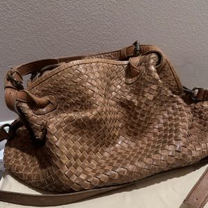 Italian leather brown bag